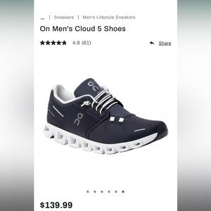 On Men's Cloud 5 Shoes